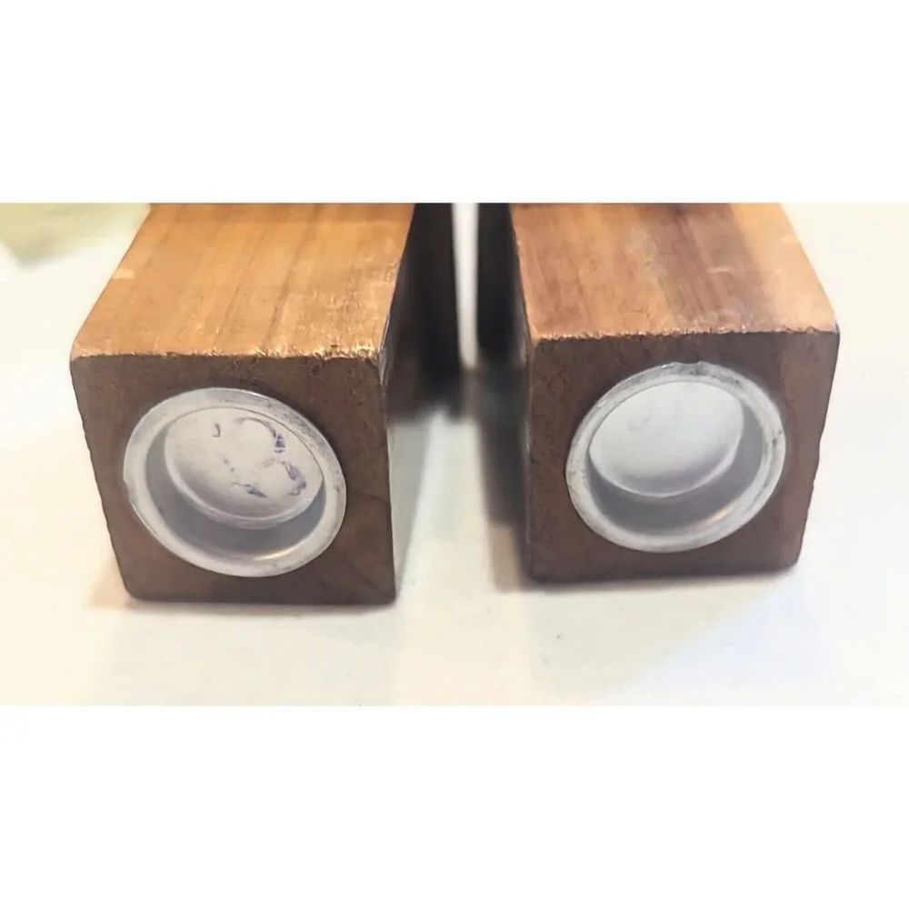 Vintage Wooden Salt and Pepper Shakers Outhouses Funny Cute 2